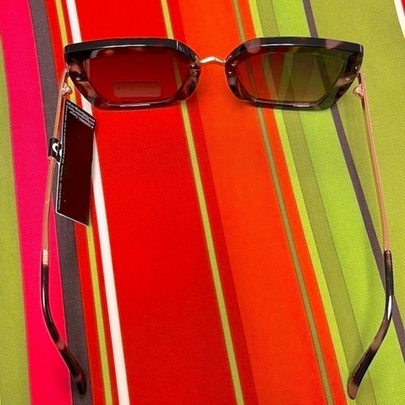 Brand New True Religion Tortoise Mod Square Cat Eye Sunglasses 100% UV Protect - Picture 10 of 14